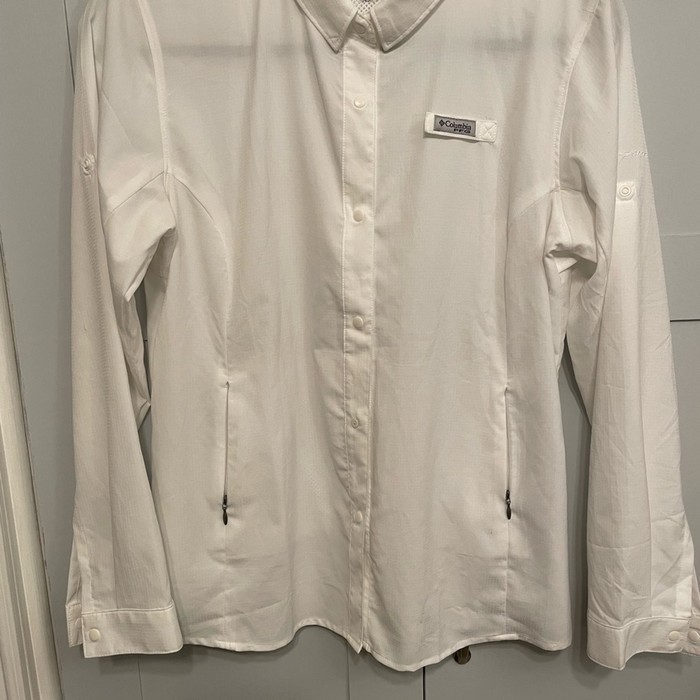 Columbia Women's White Button Down Shirt